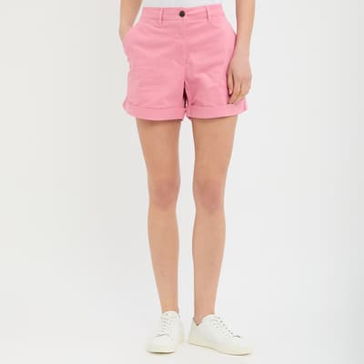 Pink Turn Up Chino Shorts