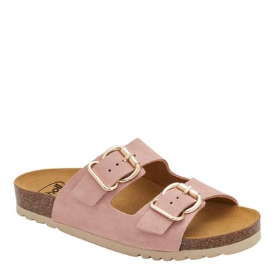 Pink Isabelle Cork Flat Sandals