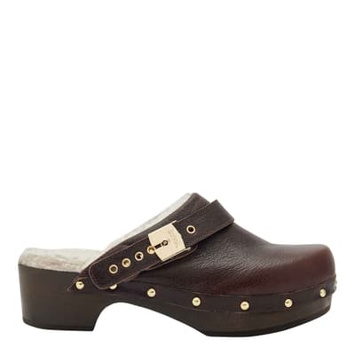 Brown Pescura Robin Heeled Mules
