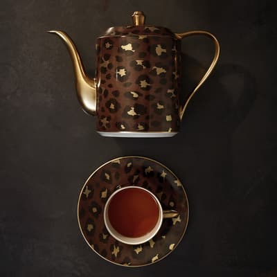 Leopard Espresso Cup + Saucer