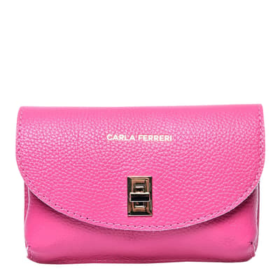 Pink Leather Crossbody bag