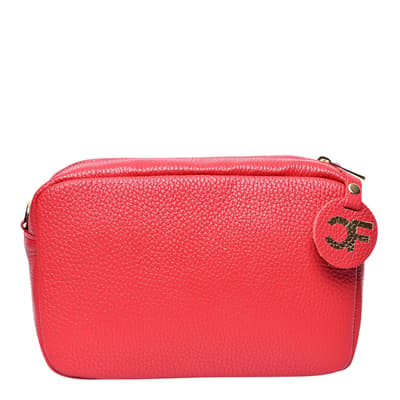 Red Leather Crossbody bag