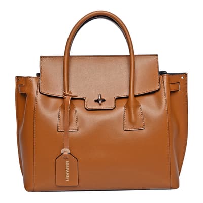 Brown Italian Leather Crossbody bag