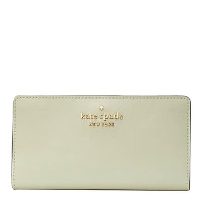 Sage Bundle Staci Saffiano Leather Large Slim Bifold Wallet