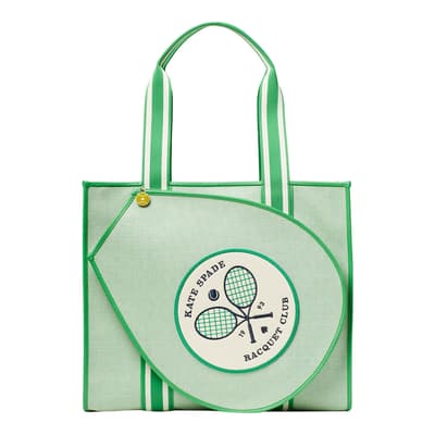 Fresh Greens Courtside Canvas Large Tennis Tote