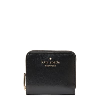 Wintergreen Staci Saffiano Leather Small Zip Around Bifold Wallet