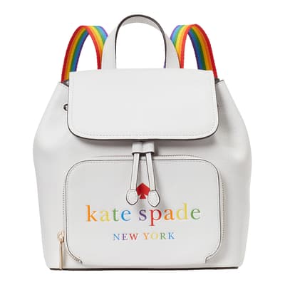White Dove Darcy Pride Flap Backpack