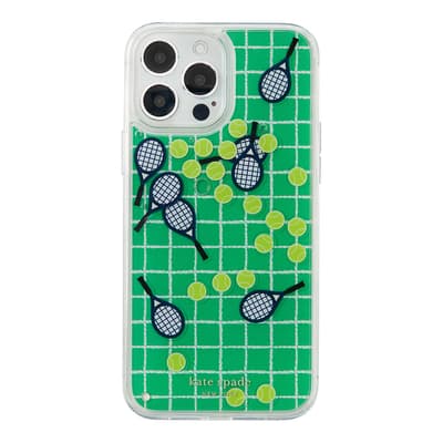 Courtside Liquid Floating Tennis Ball Confetti Iphone 13 Pro Max Case