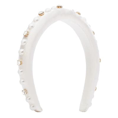 Cream Bridal Embellished Headband