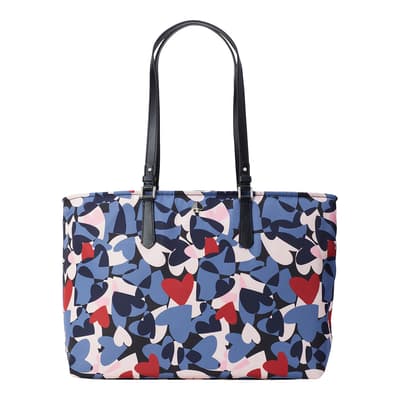 Taylor Heart Party Printed Fabric Large Tote