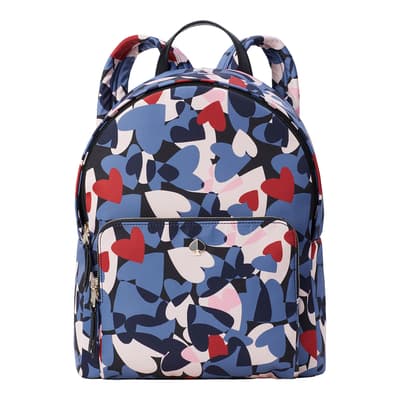 Taylor Heart Party Printed Fabric Large Backpack