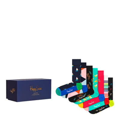 Multi 7-Pack 7 Days Socks Gift Set