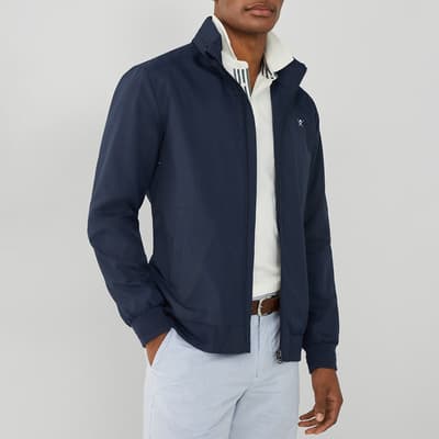 Navy Zip Hooded Jacket
