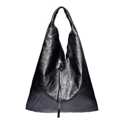 Black Leather Shopper bag