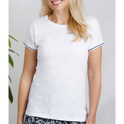 White Teya Cotton T-Shirt