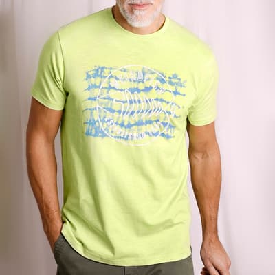 Lime Tie Breaker Cotton T-Shirt