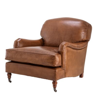 Highbury Estate Chair, Tobacco Leather