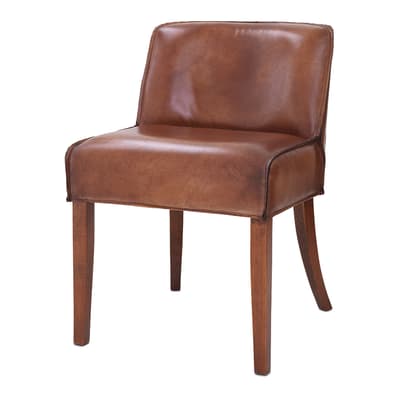 Barnes Dining Chair, Tobacco Leather