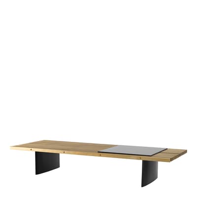 Vauclair Coffee Table, Brushed Brass