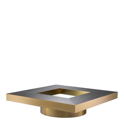 Concorde Coffee Table, Brushed Brass