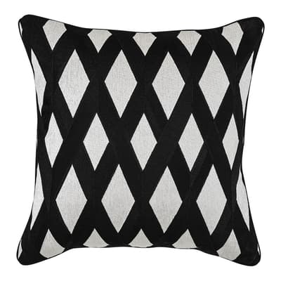 Splender Sqaure Cushion, Black & White