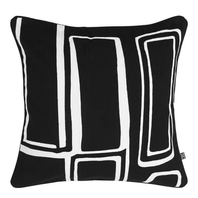 Ribeira Cushion, Black on White