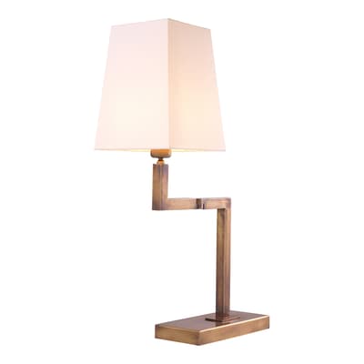 Cambell Table Lamp, Vintage Brass