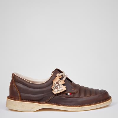 Dark Tan Jagger Leather Lace Up Shoe