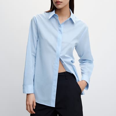 Sky Blue Essential Cotton Shirt