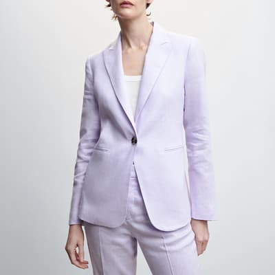 Light/Pastel Purple Linen Blazer 