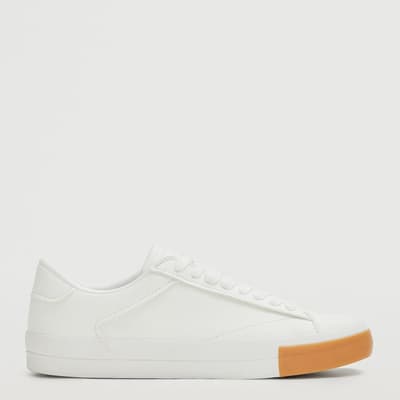 White Low Top Basic Trainers