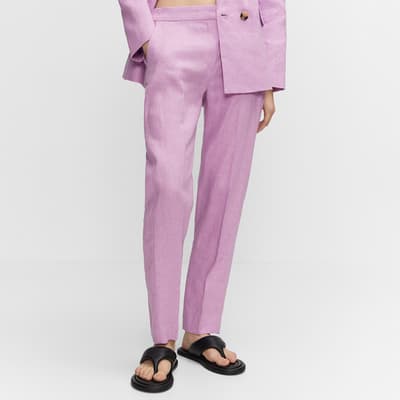 Lilac Linen Trousers