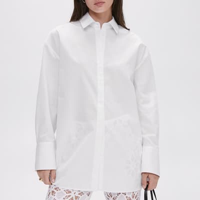 White Oversized Cotton Shirt