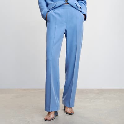 Sky Blue Modal Suit Trousers