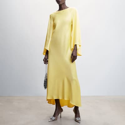 Yellow Flared Sleeves Dress