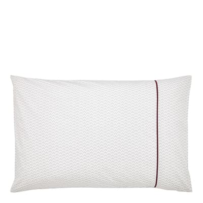 Aris Print Pair of Pillowcases, Mulberry