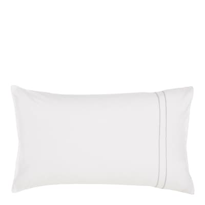 Catherine Standard Pillowcase, Cloud Grey