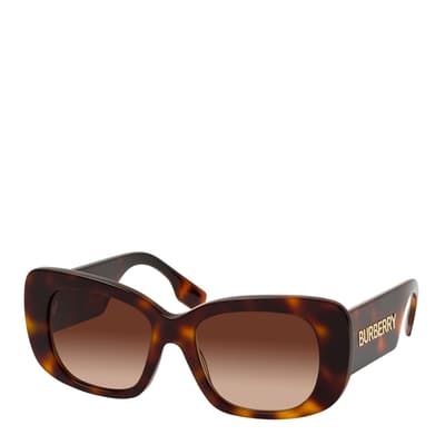 Women's Havana Brown Burberry Sunglasses 45mm