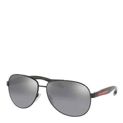 Men's Gunmetal Prada Sunglasses 52mm