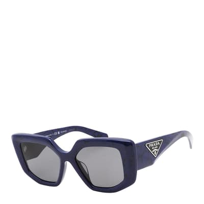 Women's Blue Marble Prada Sunglasses 52mm