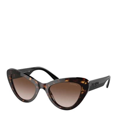 Women's Havana Brown Prada Sunglasses 53mm