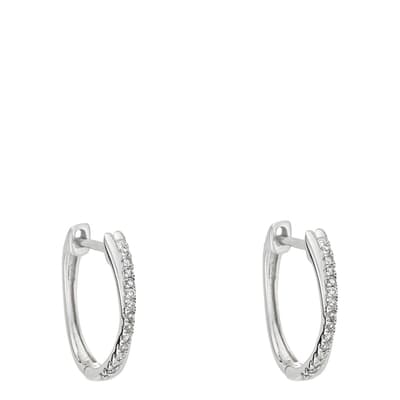 Diamond Graphic Hoop Earrings