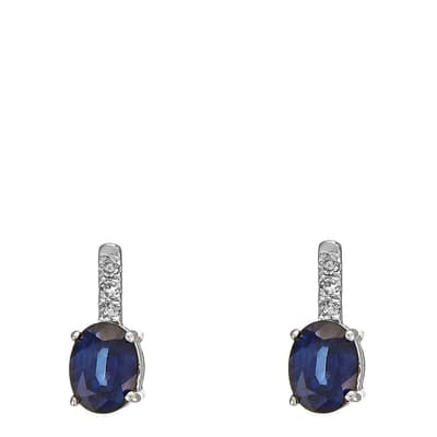 Diamond & Sapphire Night Blue Dream Earrings