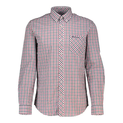 Red Checked Cotton Shirt