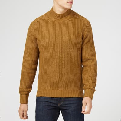 Mustard Wool Blend Sweatshirt