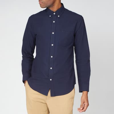Navy Long Sleeve Cotton Shirt