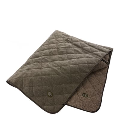 Quilted Throw - Large, Vert Chameau