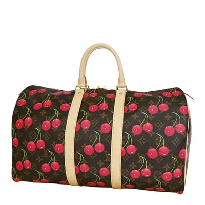 Brown Louis Vuitton Keepall 45 Handbag