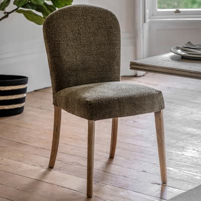 Set of 2 Larin Dining Chair Moss Green
