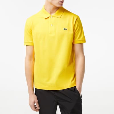 Yellow 2 Button Placket Polo Shirt
